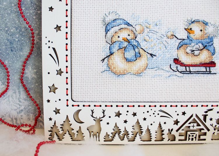 Рамка средняя «Зимний пейзаж» — картинка 4