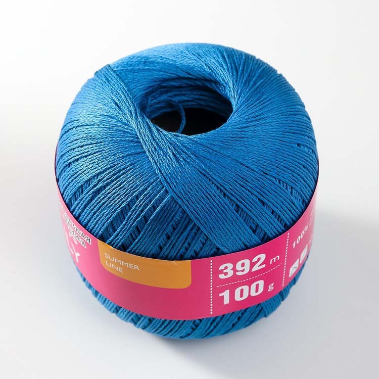 Пряжа Семеновская Lily (967), джинсовый 5 шт. по 100 г — картинка 3