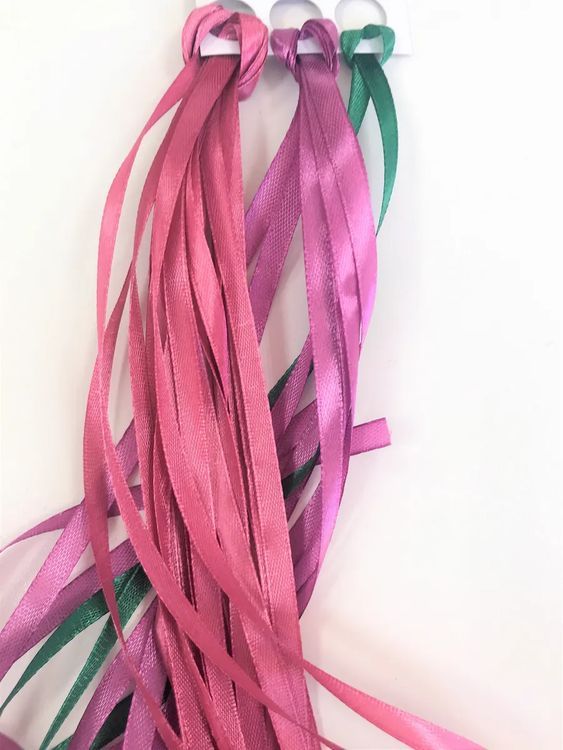 Вышивка лентами «Розовые астры» — картинка 5