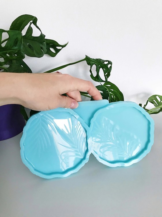 Mодель № 100 Силиконовый молд с листьями для подноса, d 22 см, Craftsmen.store — картинка 2