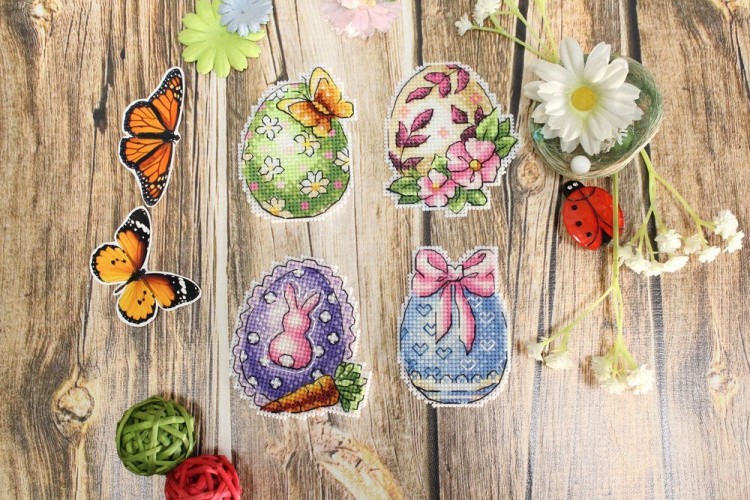 Набор для вышивания «Пасхальный квартет. Магниты» — картинка 3