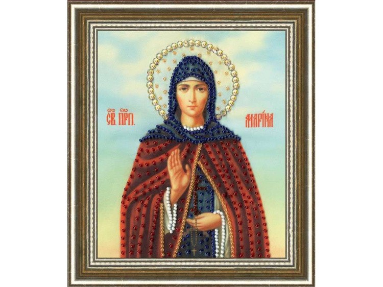 Набор вышивки бисером «Икона Святой Преподобной Марины» — картинка 2
