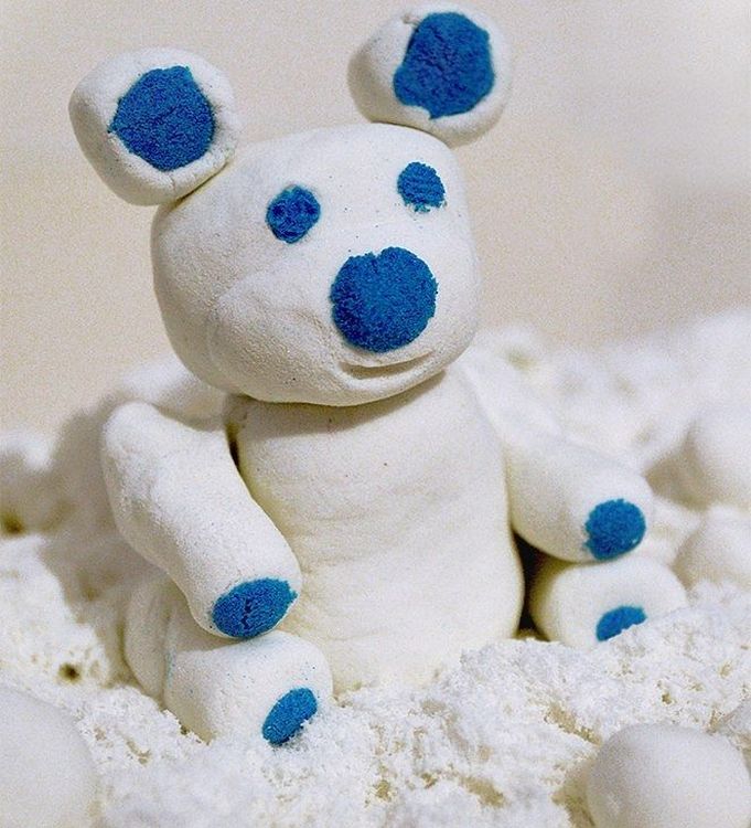 Кинетический пластилин Лепа «Zephyr» белый 0,3 кг (Дой-пак) — картинка 2