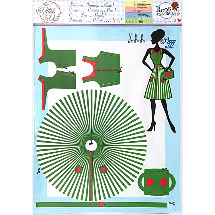 Набор для шитья «Одежда для кукол Peggy Hearts №3» — картинка 2