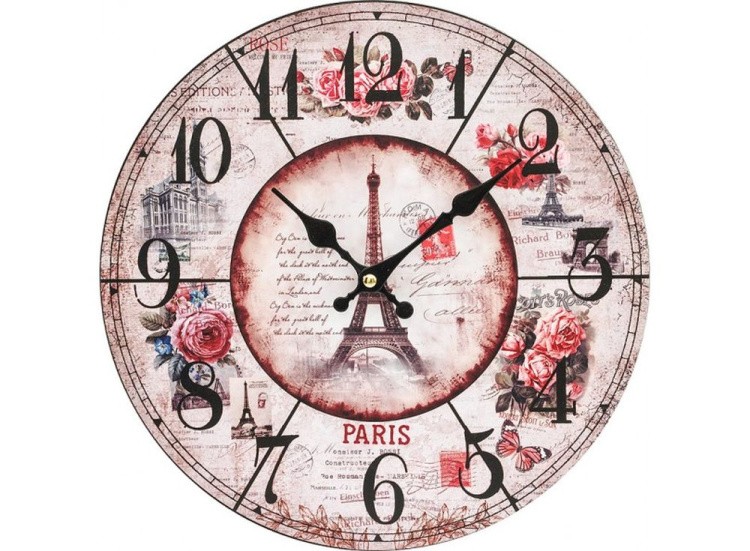 Часы настенные «Парижские розы»