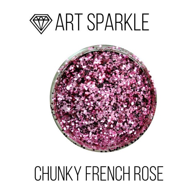 Глиттер крупный Chunky French Rose, 50 г, Craftsmen.store