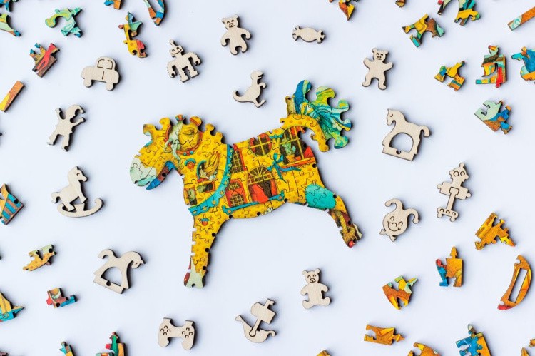 Деревянные пазлы DAVICI «Лошадка» — картинка 5