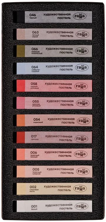 Пастель сухая художественная «Старый Мастер. Портрет», 12 цв., квадратное сечение, Gamma — картинка 3