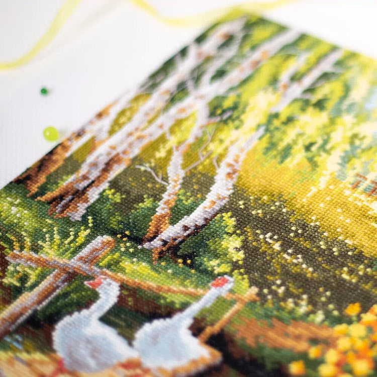 Набор для вышивания «Деревенский пруд» — картинка 5