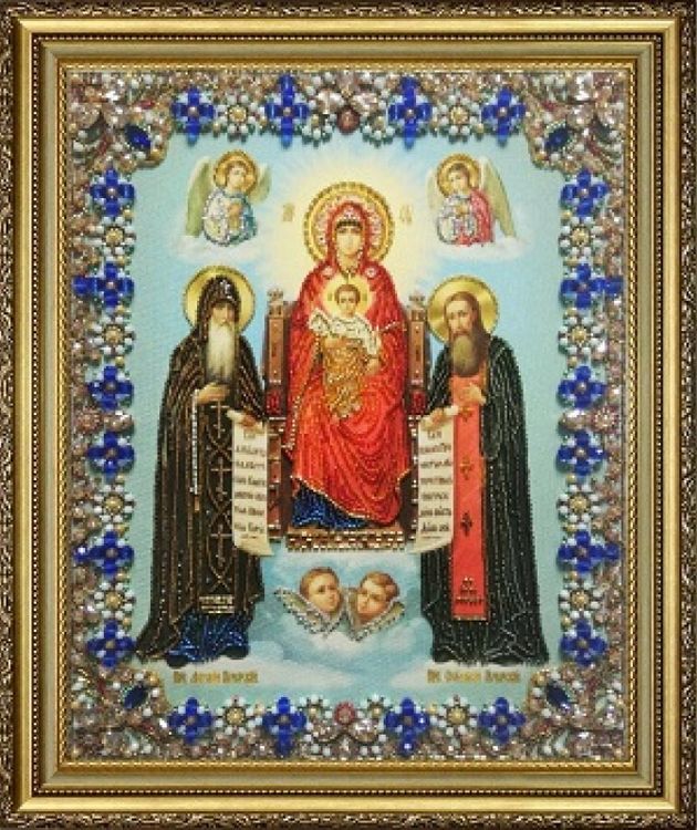 Набор вышивки бисером «Икона Божьей Матери Свенская-Печерская»