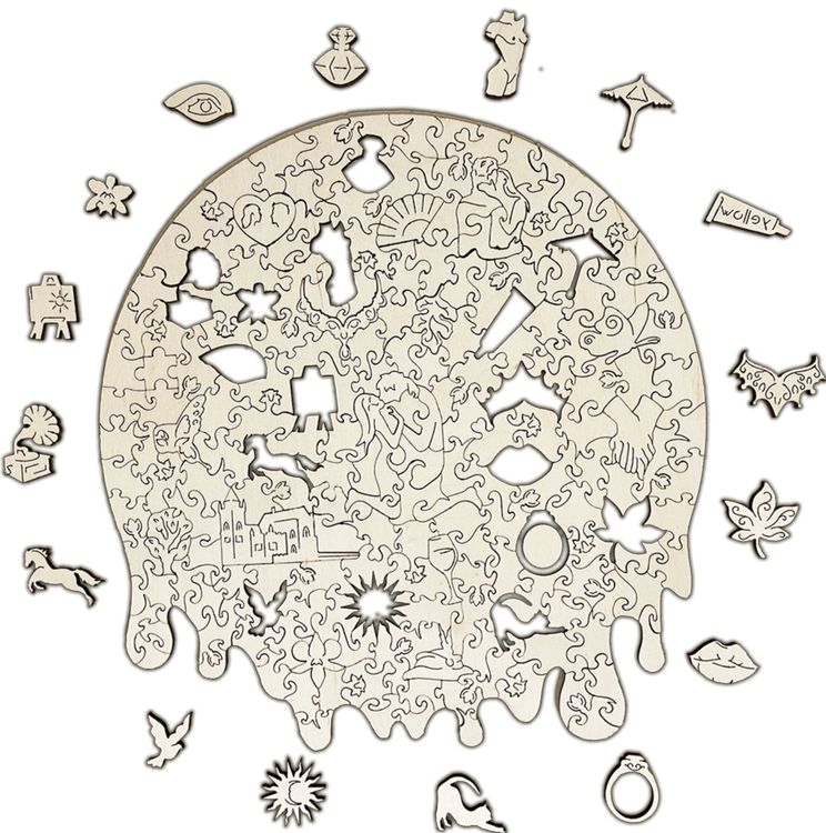 Деревянные пазлы Woodzle «Поцелуй» (М) — картинка 4