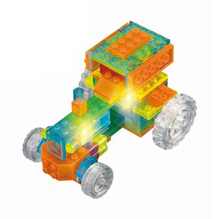 Светящийся конструктор CRYSTALAND «Трактор 6 в 1» — картинка 4