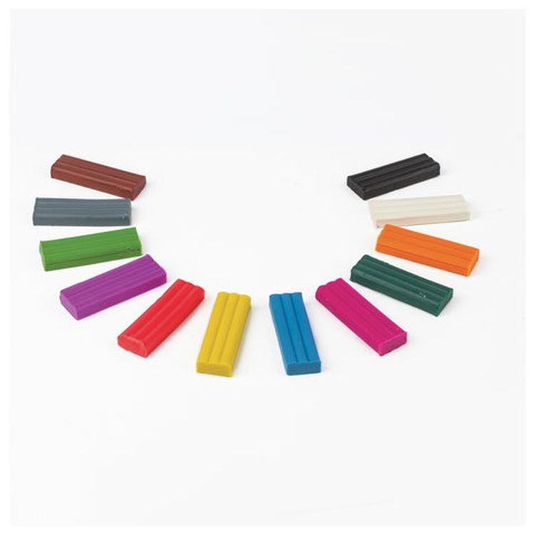 Пластилин восковой Юнландия «Веселый шмель», 12 цветов, 180 г, со стеком — картинка 3