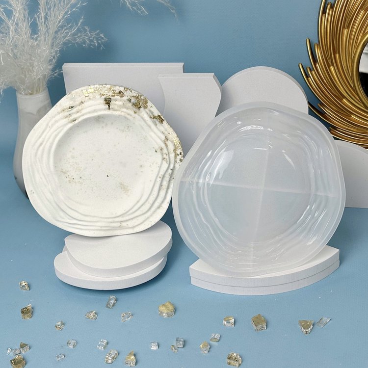 Силиконовый молд - Тарелка/блюдо, 16x15,5см, 1 шт. — картинка 4