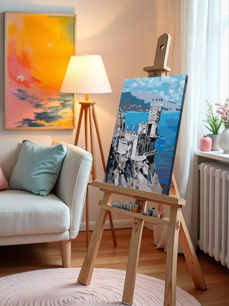 Картина по номерам «Ласточкино гнездо» — картинка 10