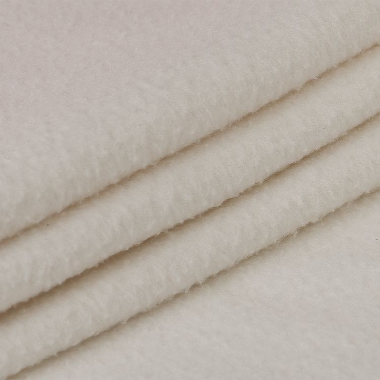 Ткань флис двусторонний, 2 м x 150 см, 240 г/м², цвет: айвори, TBY — картинка 3