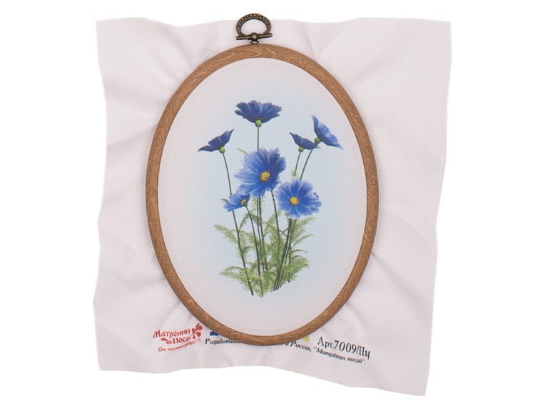 Вышивка лентами «Синеглазки» — картинка 3