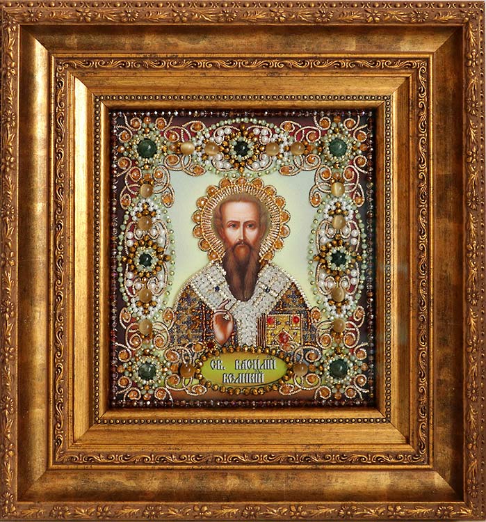 Вышивка Образа в каменьях «Святой Василий» — картинка 2