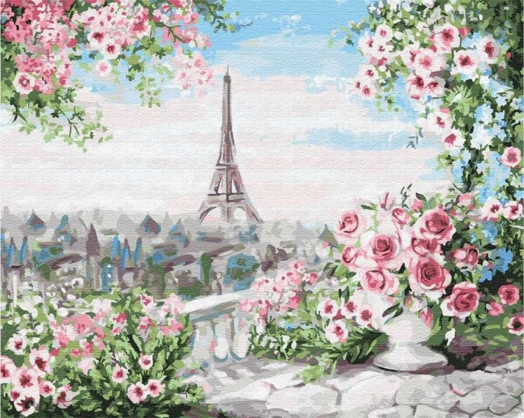 Картина по номерам «Романтичный вид из окна»