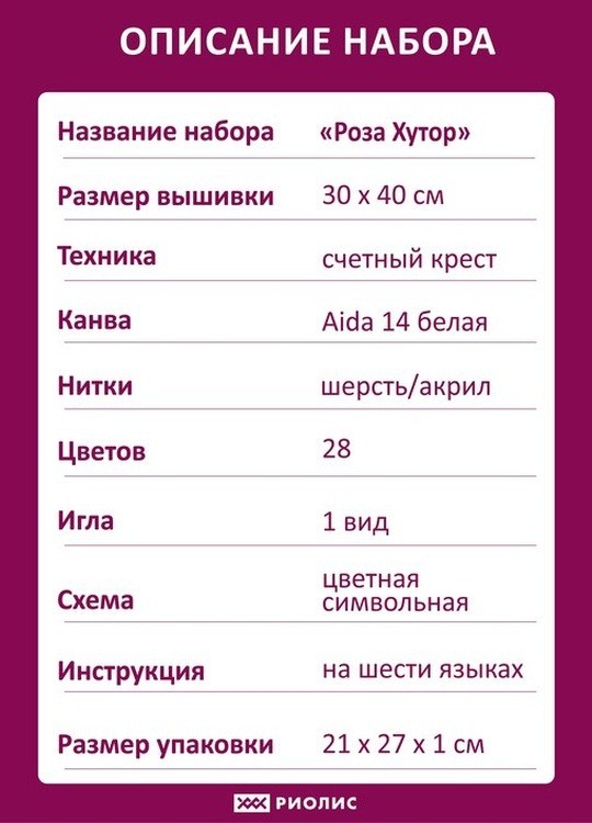 Набор для вышивания «Роза Хутор» — картинка 5