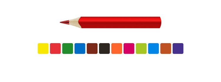 Набор цветных трехгранных коротких карандашей ВКФ Джамбо «Царевны», 12 цветов — картинка 2