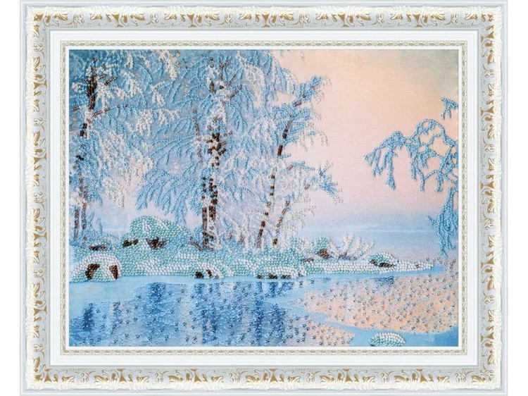 Набор вышивки бисером «Голубое озеро» — картинка 2