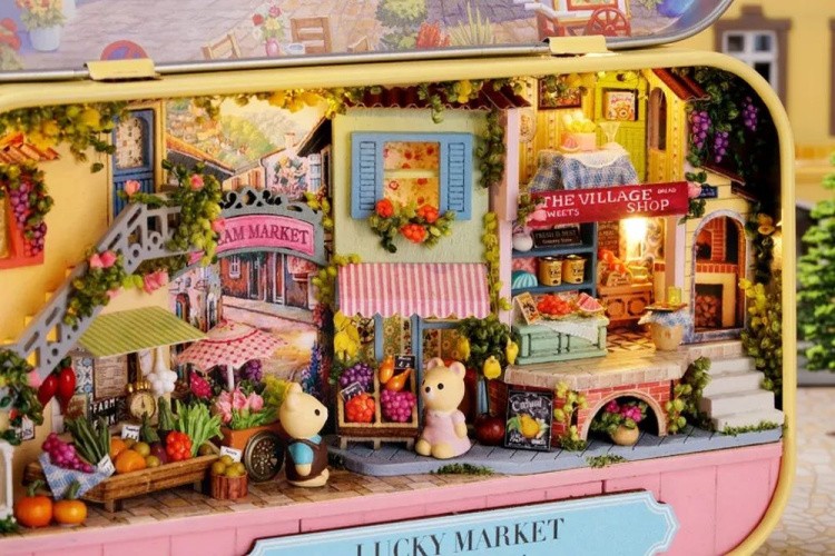 Сборная модель (румбокс) в шкатулке «Счастливый рынок» — картинка 7