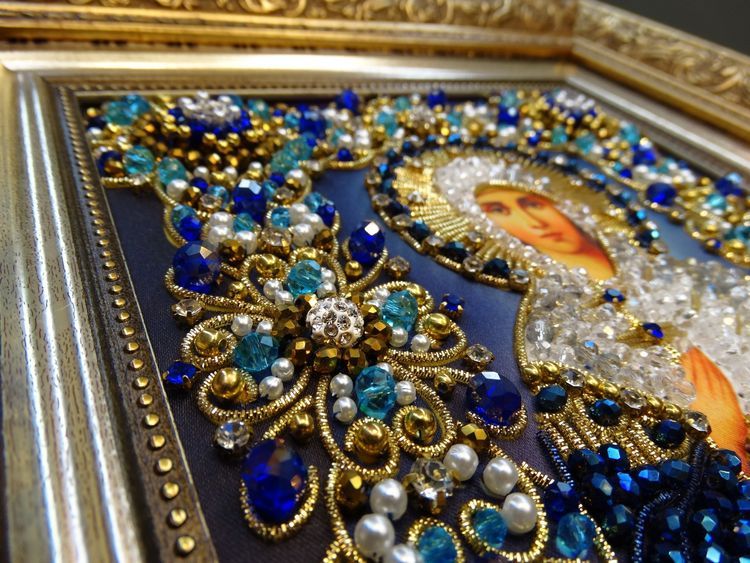 Набор вышивки хрустальными камнями «Святая Дарья» — картинка 6