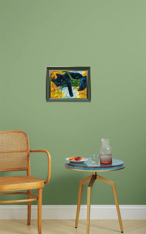 Алмазная вышивка «Осенний кот» — картинка 8