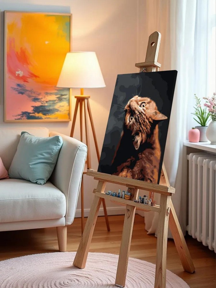 Картина по номерам «Кот» — картинка 10