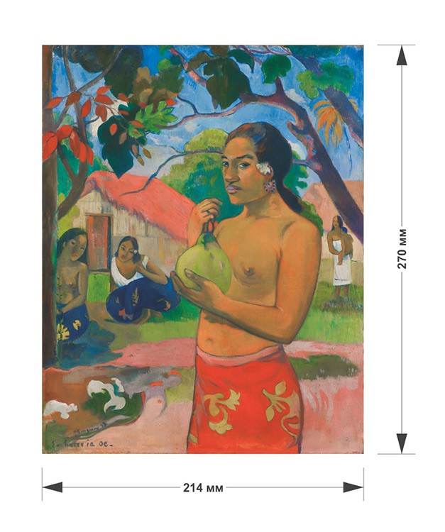 Деревянные пазлы DAVICI «Женщина, держащая плод» Поля Гогена — картинка 2