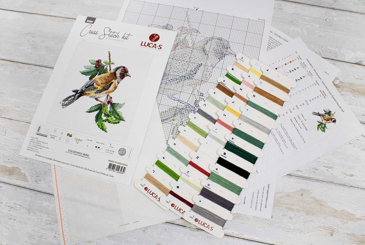 Набор для вышивания «Черноголовый щегол» — картинка 3