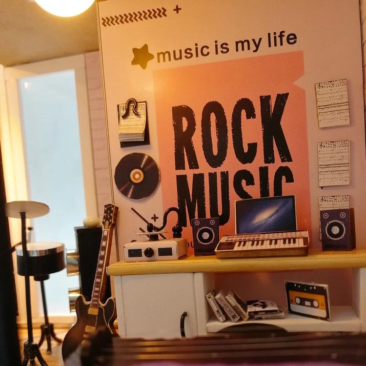 Набор для создания миниатюры (румбокс) «Студия звукозаписи» (русифицированная версия) — картинка 5