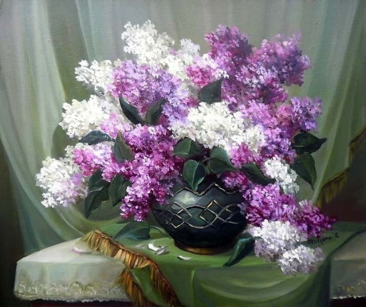 Картина по номерам «Пушистая сирень» — картинка 2