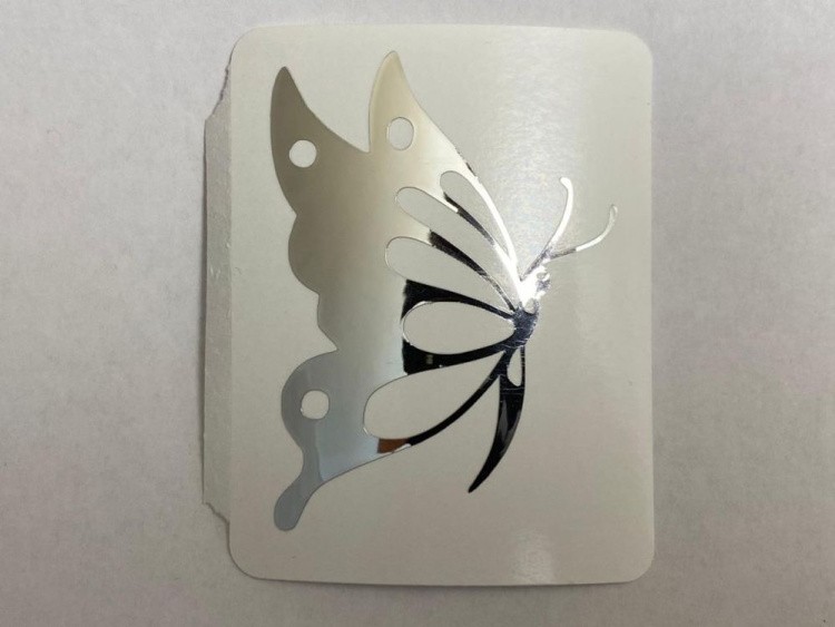 №505 Наклейка (Серебро) Sticker, Art Blong — картинка 2