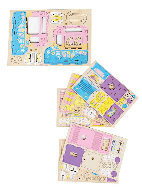 3D-пазл Фургончик  с мороженым, 163 элемента (музыкальная карусель) — картинка 6