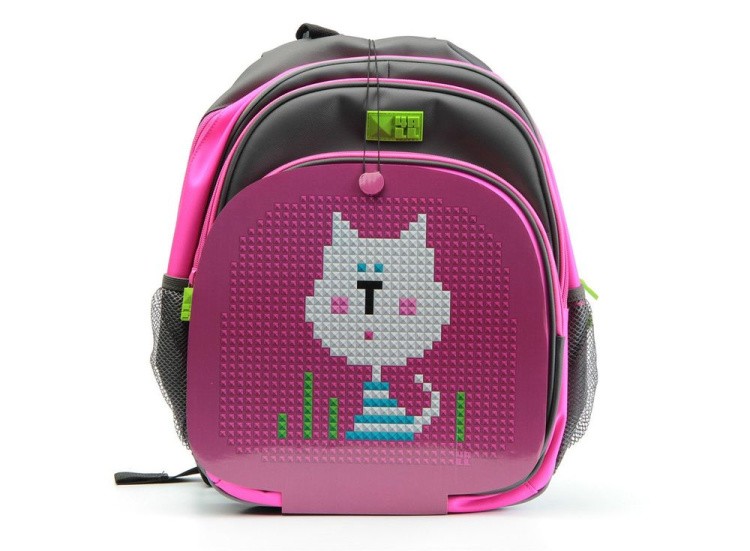 Рюкзак 4ALL Kids с битами, серо-розовый — картинка 4