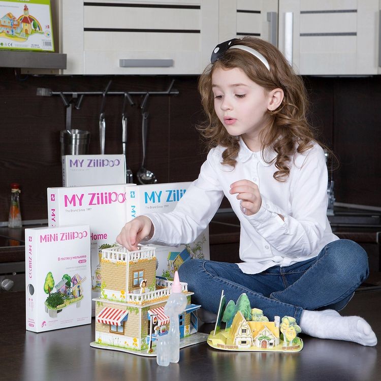 3D пазл Лесной домик — картинка 2