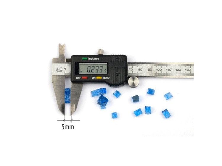 Стеклянная крошка сапфировая (Sapphire, фракция 5 мм), LusterGlass Premium — картинка 3