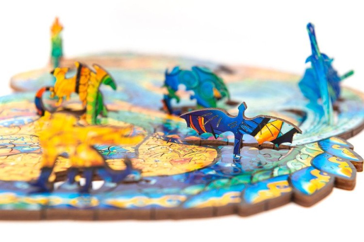 Деревянный пазл Unidragon «Оберегающий Дракон», размер M (А4) — картинка 8