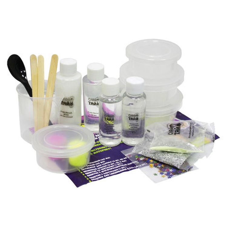 Набор Слайм тайм «Сделай слайм. Северное сияние», со звездами — картинка 3