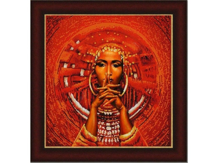 Рисунок на ткани «Африканка»
