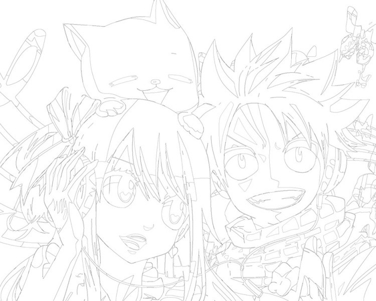 Картина по номерам «Аниме манга Хвост Феи Fairy Tale 8 40х50» — картинка 3