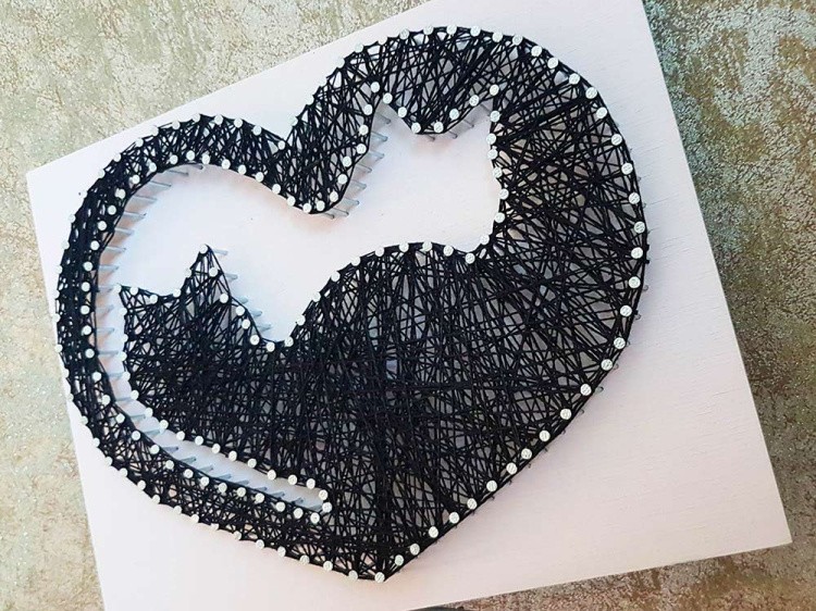 Набор для творчества STRING ART «Влюбленные кошки» — картинка 2