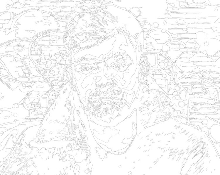 Картина по номерам «Рэпер Баста Василий Вакуленко 8» — картинка 3