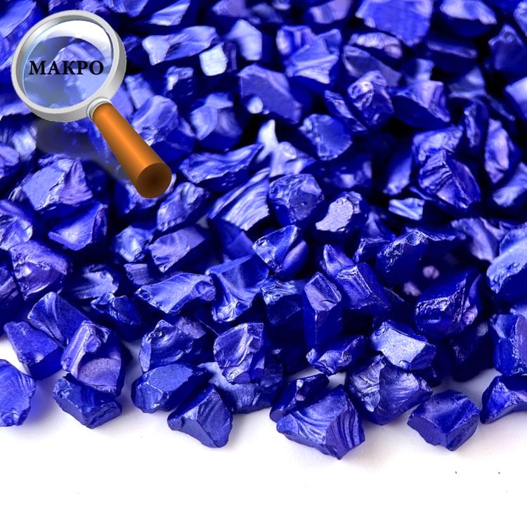 Стеклянная крошка перламутровая синяя, 100 г — картинка 2