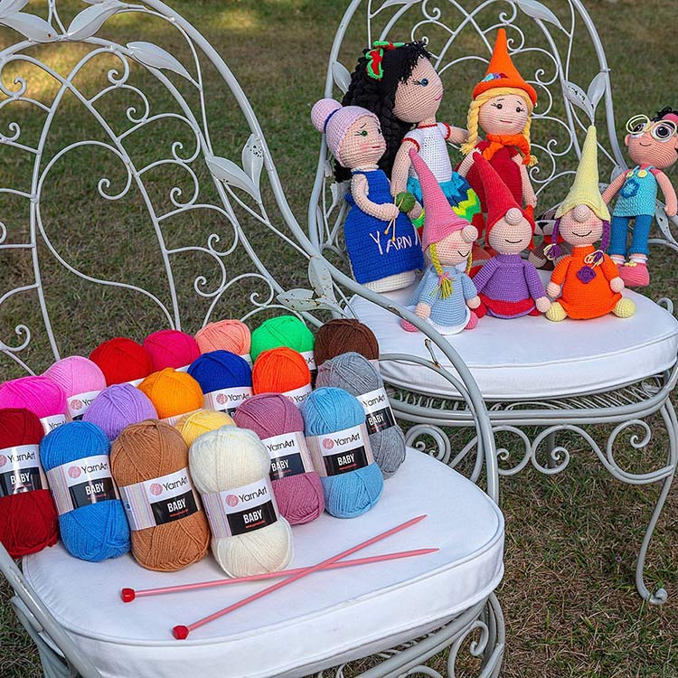 Пряжа YarnArt Baby (Ярнарт Беби) (590), темно-зеленый, 1 шт. 50 г — картинка 6