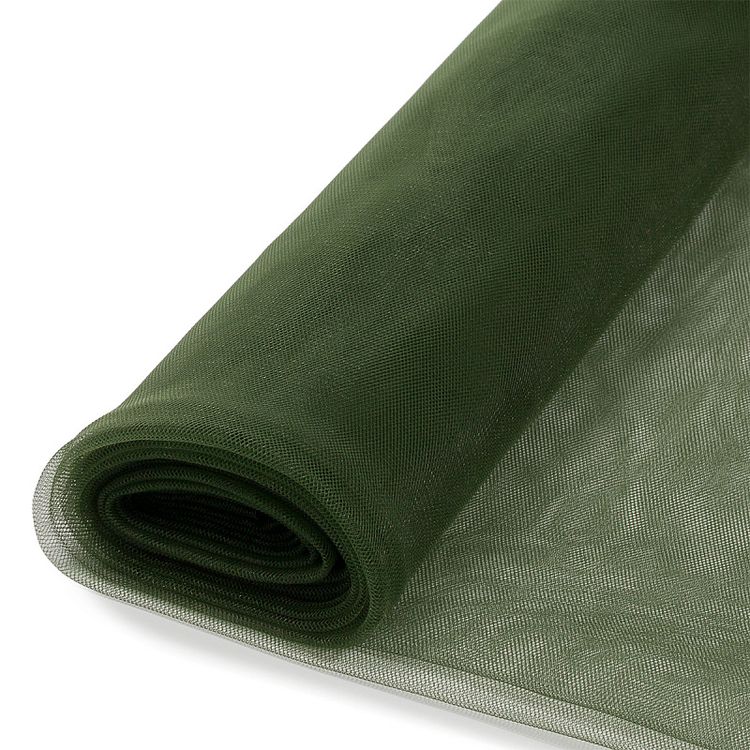 Еврофатин мягкий матовый Hayal Tulle, 5 м, ширина 300 см, 100% полиэстер цвет: хаки, Hayal — картинка 3