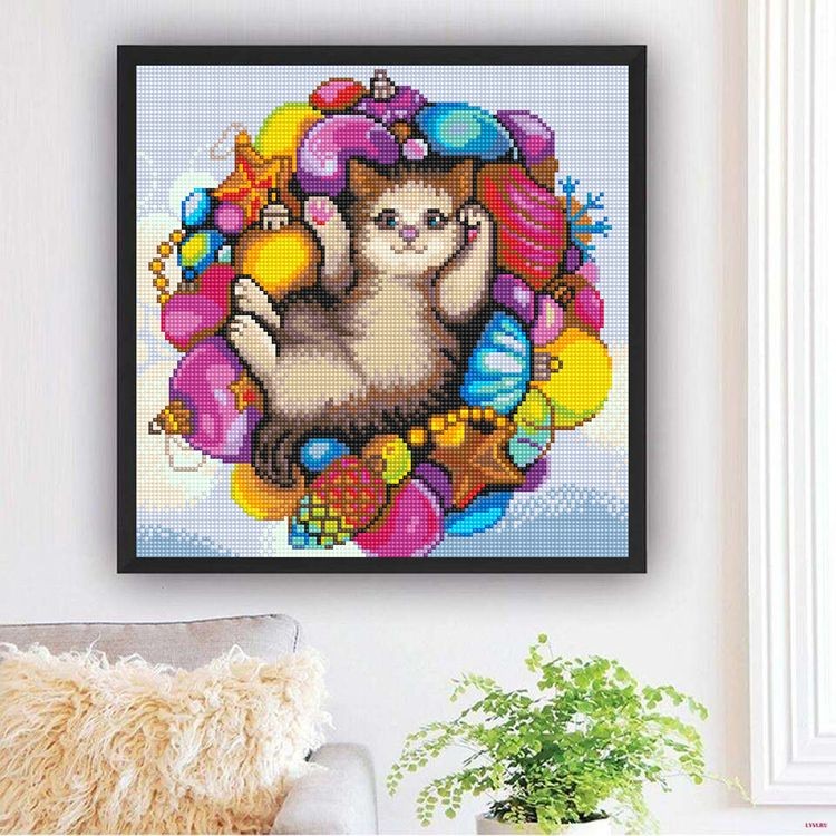 Алмазная вышивка «Озорной котенок» — картинка 3