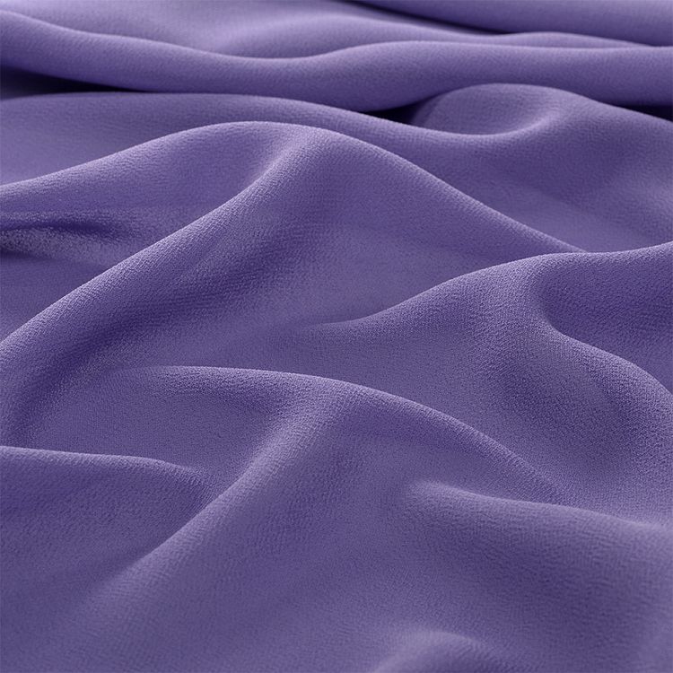 Ткань Креп-шифон, 5 м, ширина 150 см, 105 г/м2, цвет: сиреневый, TBY — картинка 3